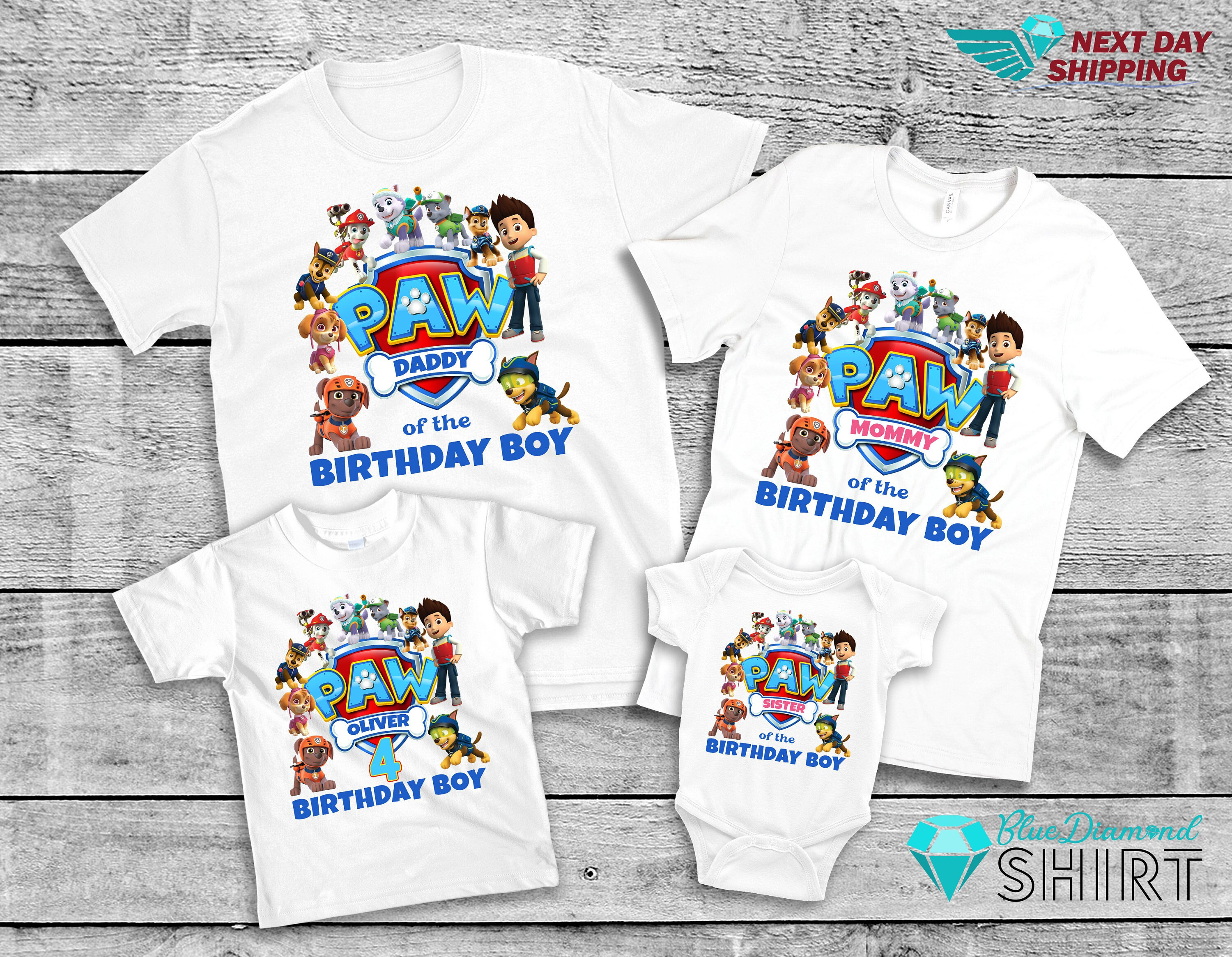 4th Birthday Shirt Paw Patrol - Etsy