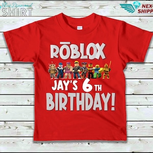 Roblox Birthday Shirt, Roblox Shirt, Birthday Boy Shirt, Birthday Girl ...