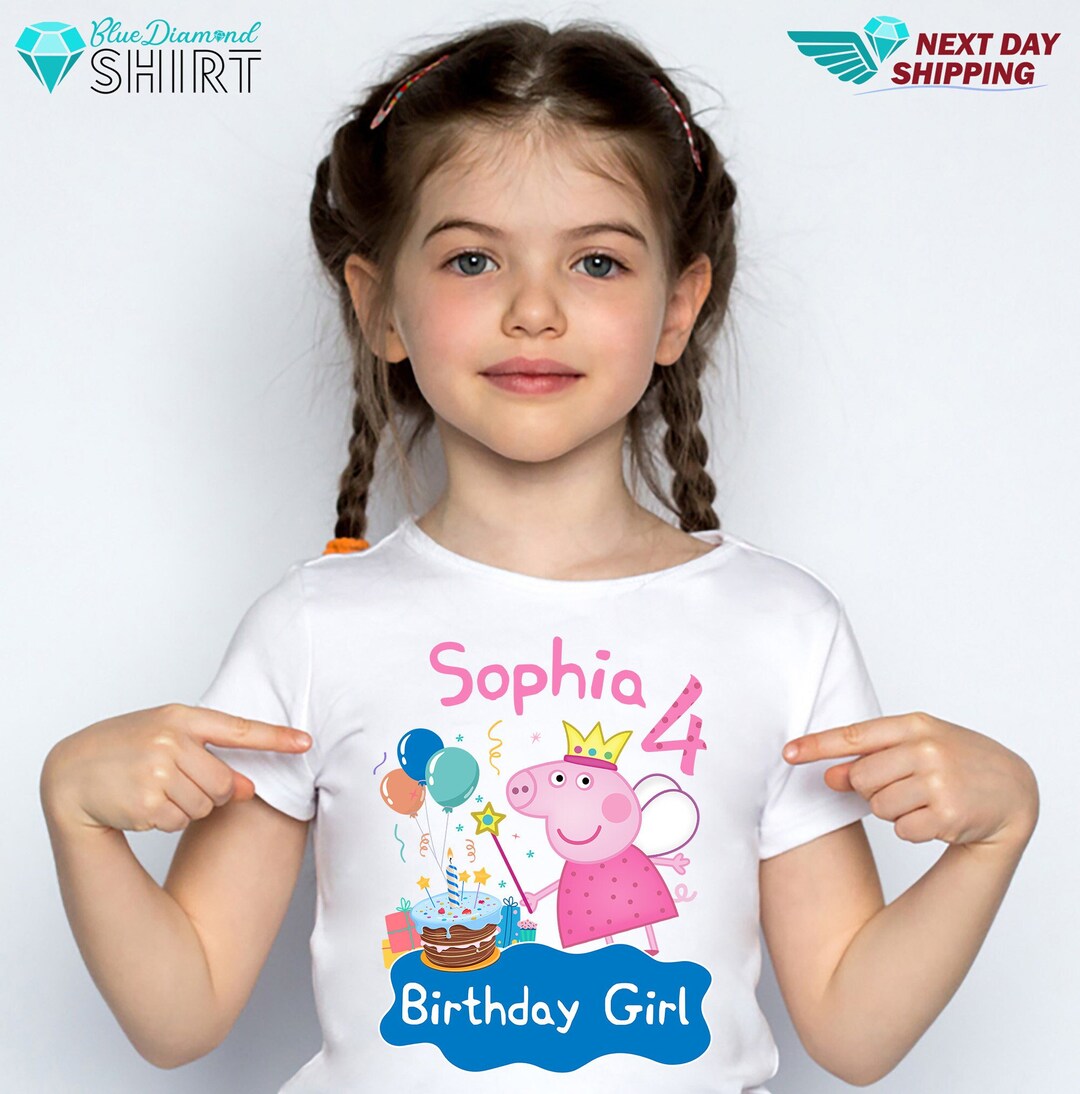 Pig Birthday Shirt, Pig Birthday Party Tshirt, Girl Birthday Shirt