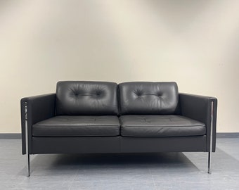 Ligne roset, Andy, bank, tweezitsbank, leer, Pierre Paulin, gebruikt, GEWELDIGE STAAT!