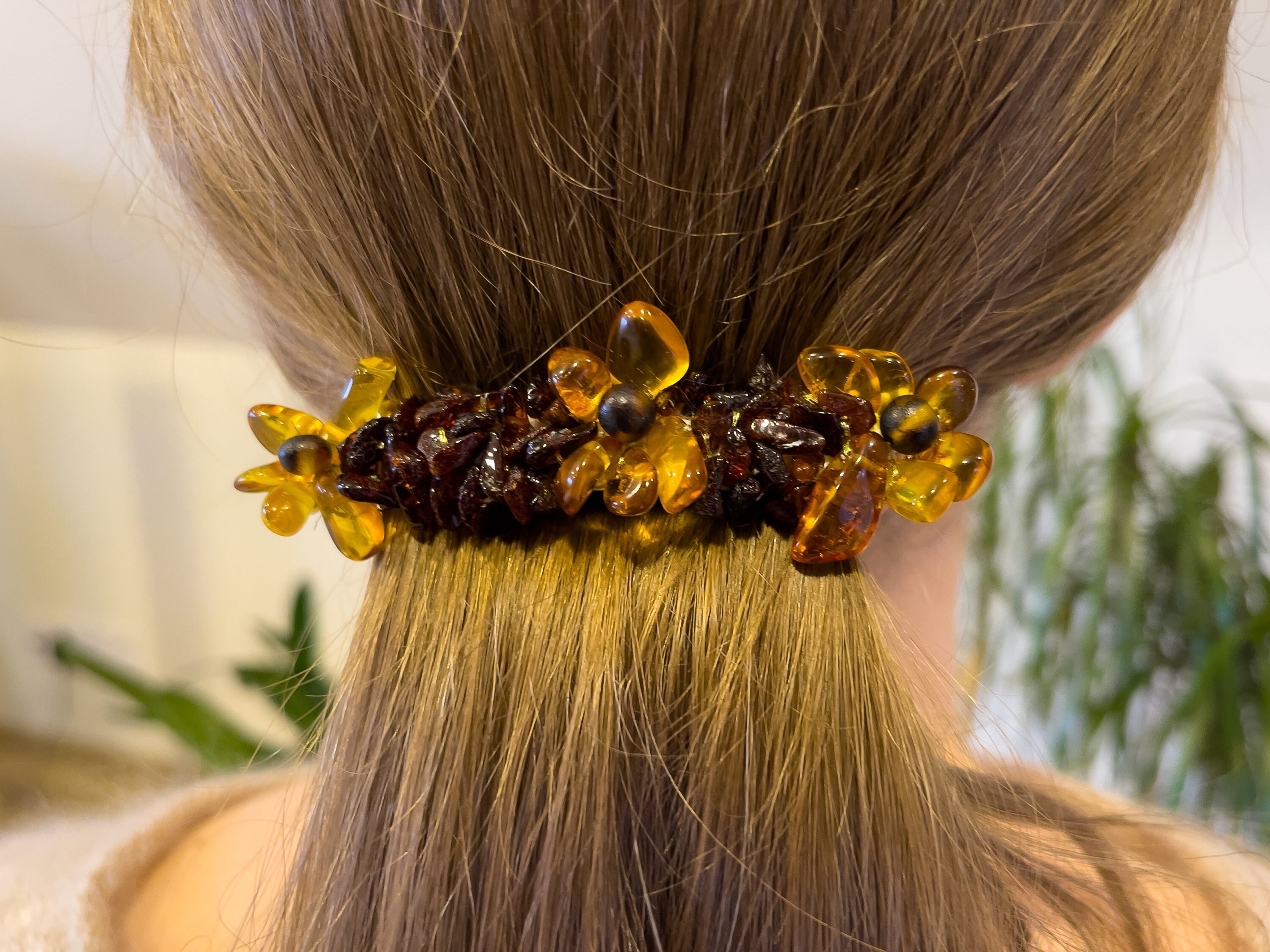 Baltic Amber Barrette - Etsy display picture 1