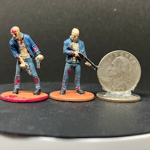 Hand Painted Rick the Stuntman Survivor and Zombivor set from Zombicide Board Game