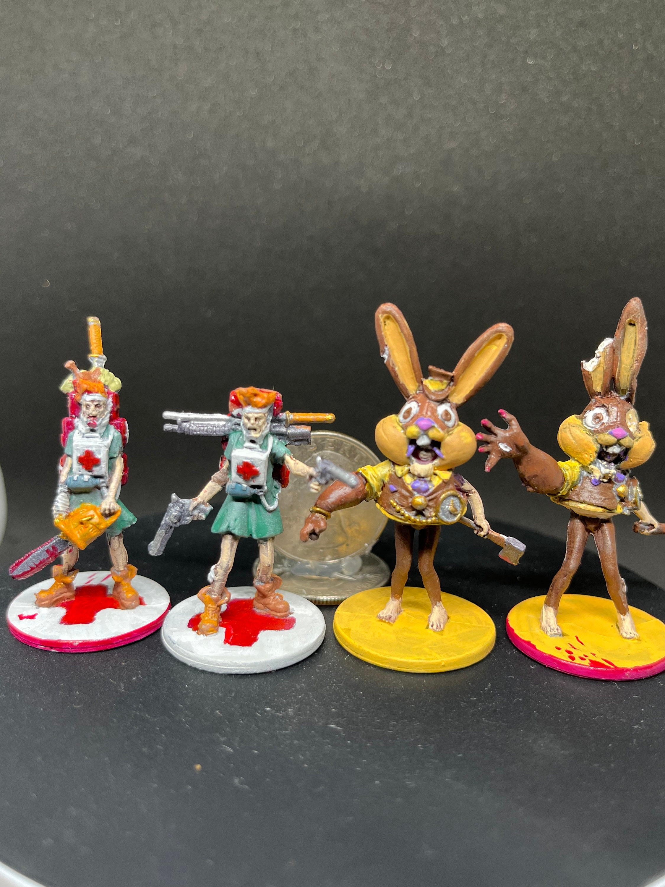 Hand Painted Doud the Hospital Boy and Tomiko Psycho Bunny Hand Painted Doud the Hospital Boy and Tomiko Psycho Bunny