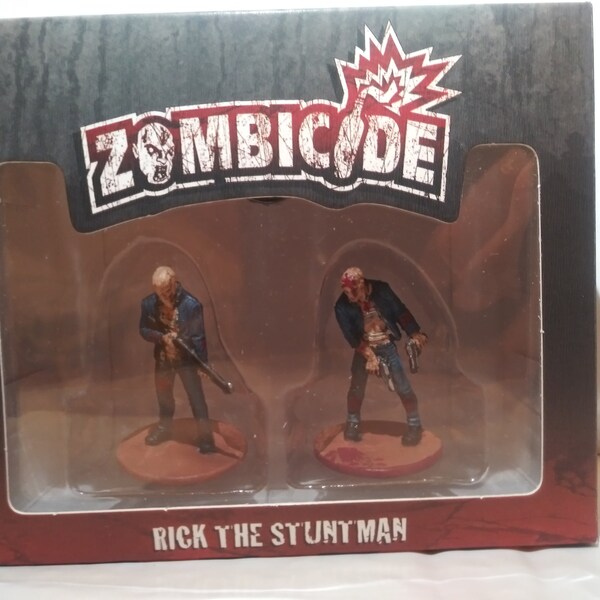 Hand Painted Rick the Stuntman Survivor and Zombivor set from Zombicide Board Game