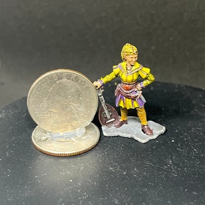 Hand Painted Elf Bard miniature