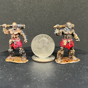 Hand Painted Club Barbarian miniature from Next Level Miniatures