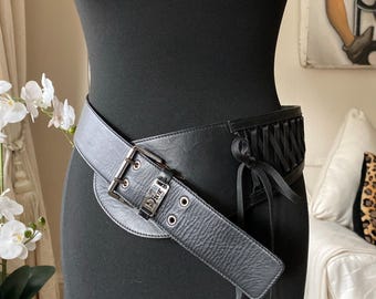 Christian Dior Ceintures Black Beaded Belt Multi Colored - Etsy