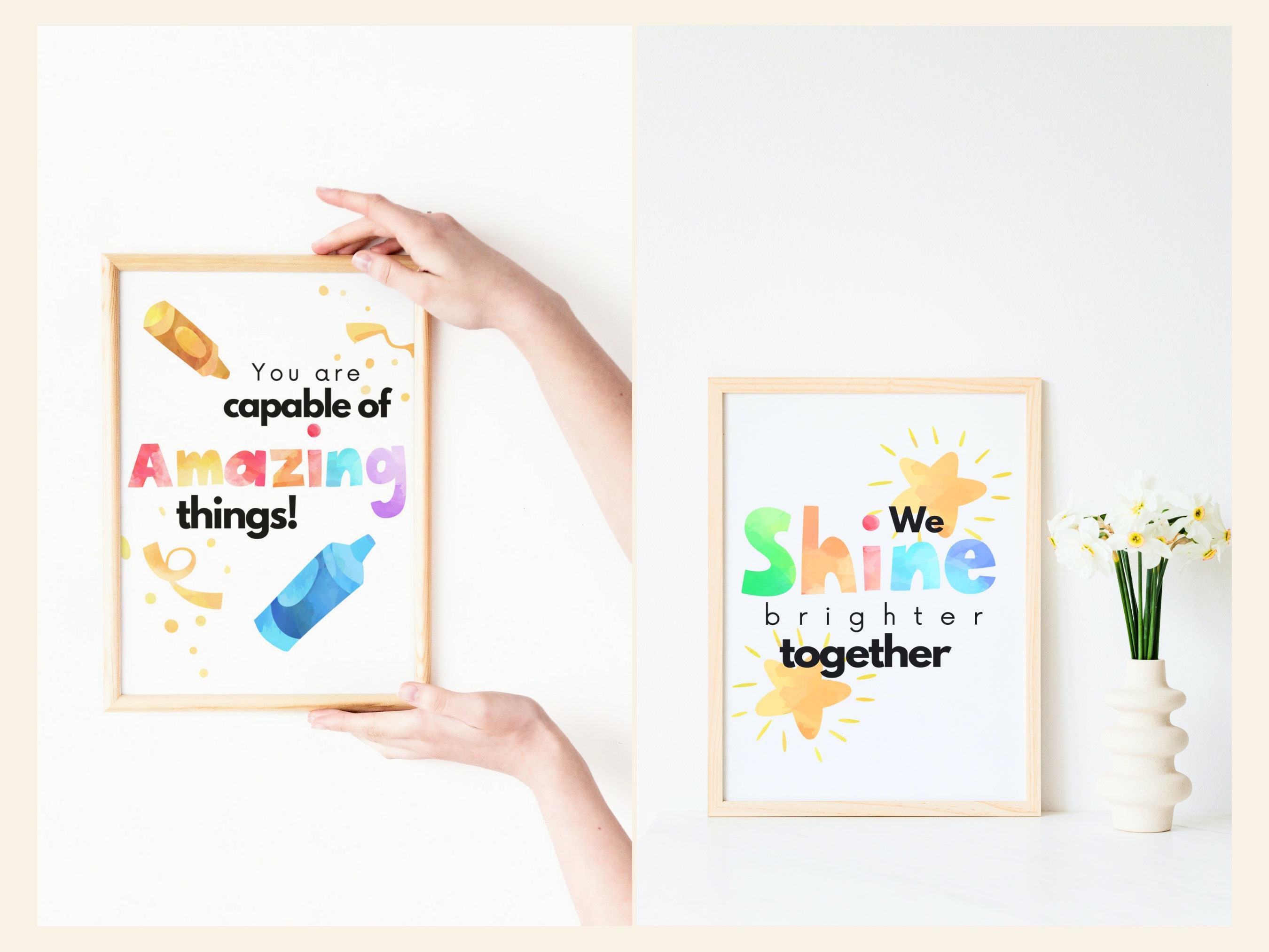 Classroom Inspirational Poster Quotes Decor Prints | Download Printable ...