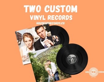 Two Custom Vinyl Records | Custom LP Record | Gift for Couples | Anniversary gift | Lp Record Gift | Music on Vinyl