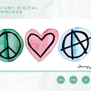 Peace love anarchy - Etsy 日本