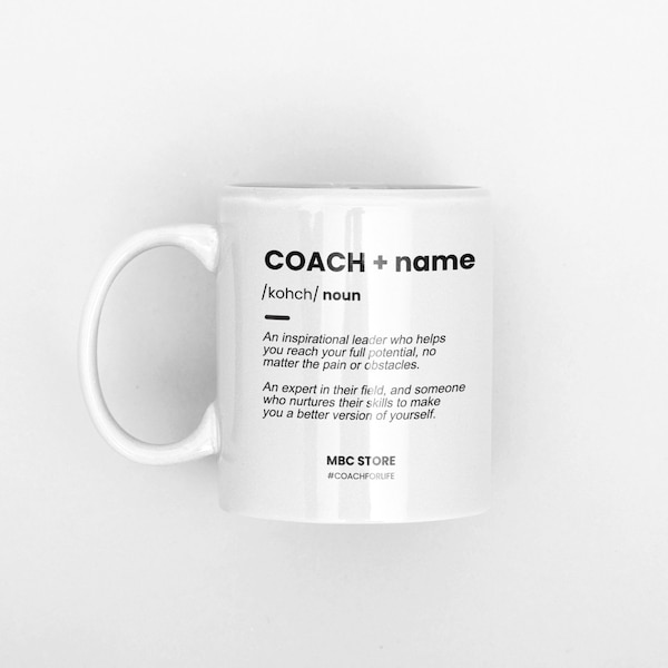 Personalized Ceramic Coach Mug