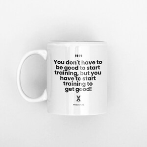 Fitness Motivation Quote Ceramic Mug, Gift for Fitness Lovers