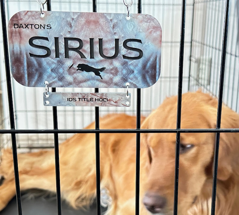 Custom Crate Tag Dock Diving Crate Tag Barnhunt Crate Tag Custom Dog