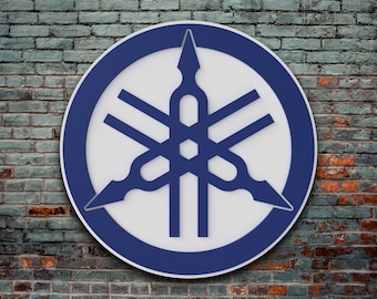 Logo in legno Yamaha, Decorazione da Parete Yamaha, Regalo Yamaha, Regalo Moto