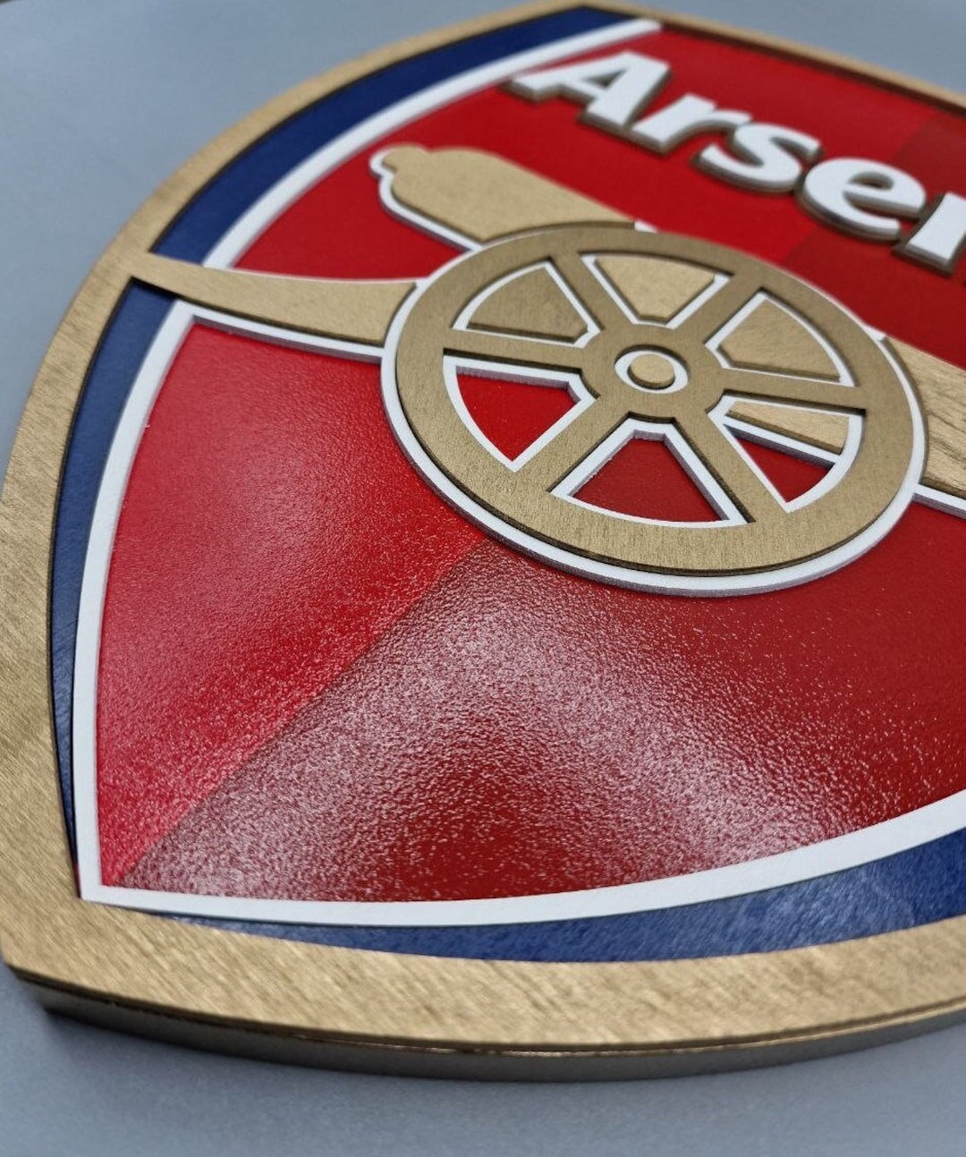 Arsenal FC Wooden Logo, Arsenal FC Crest, 3D Arsenal FC Wall Logo ...