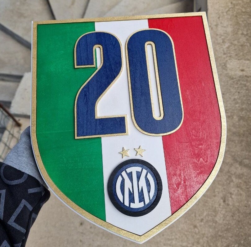 Adesivo Scudetto INTER 2024 | 20° Stella | PVC Lucido Per Auto/Moto | +2 Omaggio - Foto 4