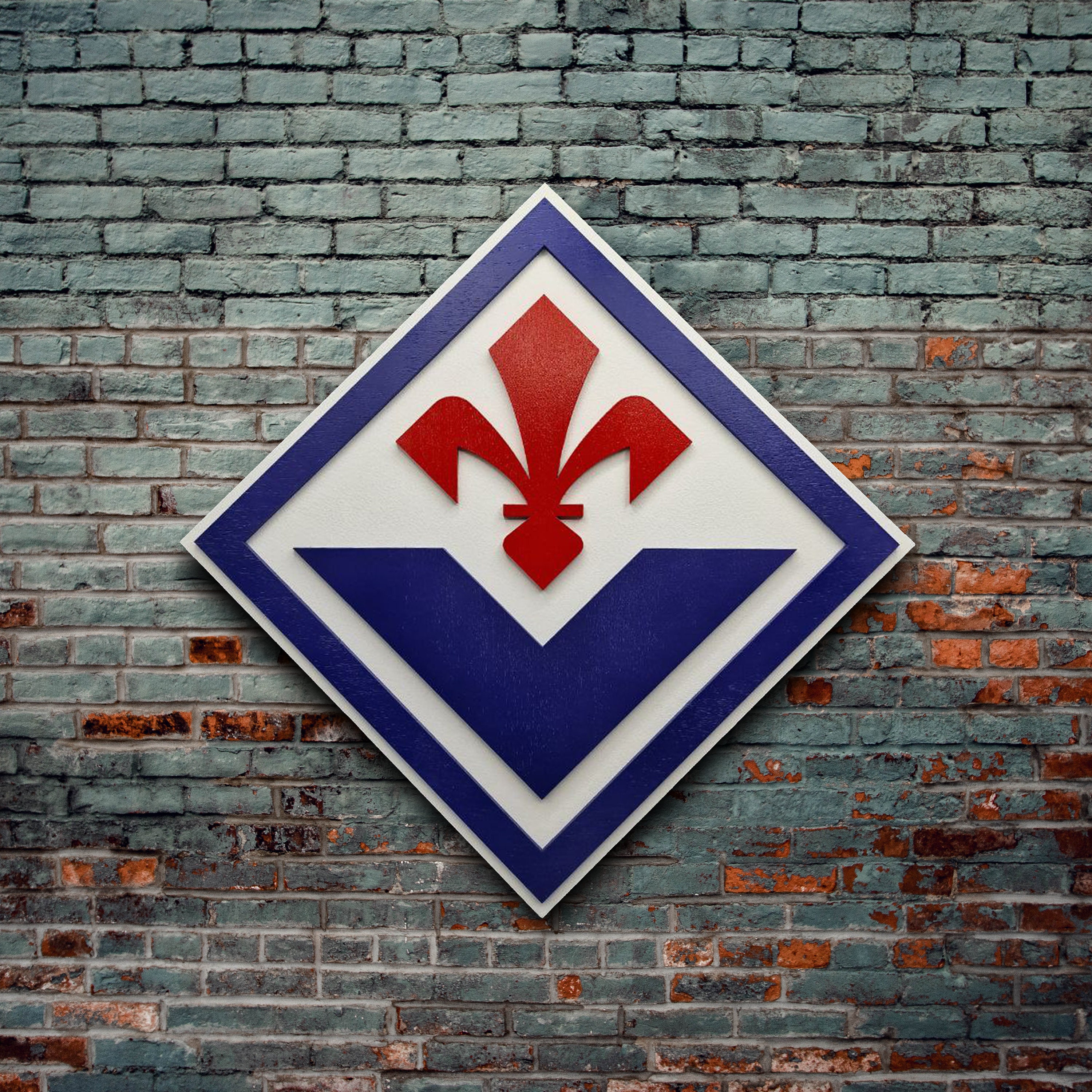Fiorentina fanion vintage football banderin pennant wimpel Serie A Calcio