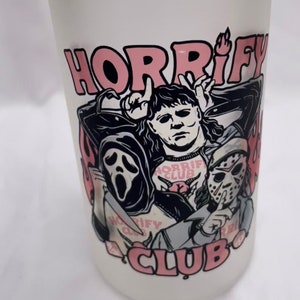 Horrify club glass cup halloween