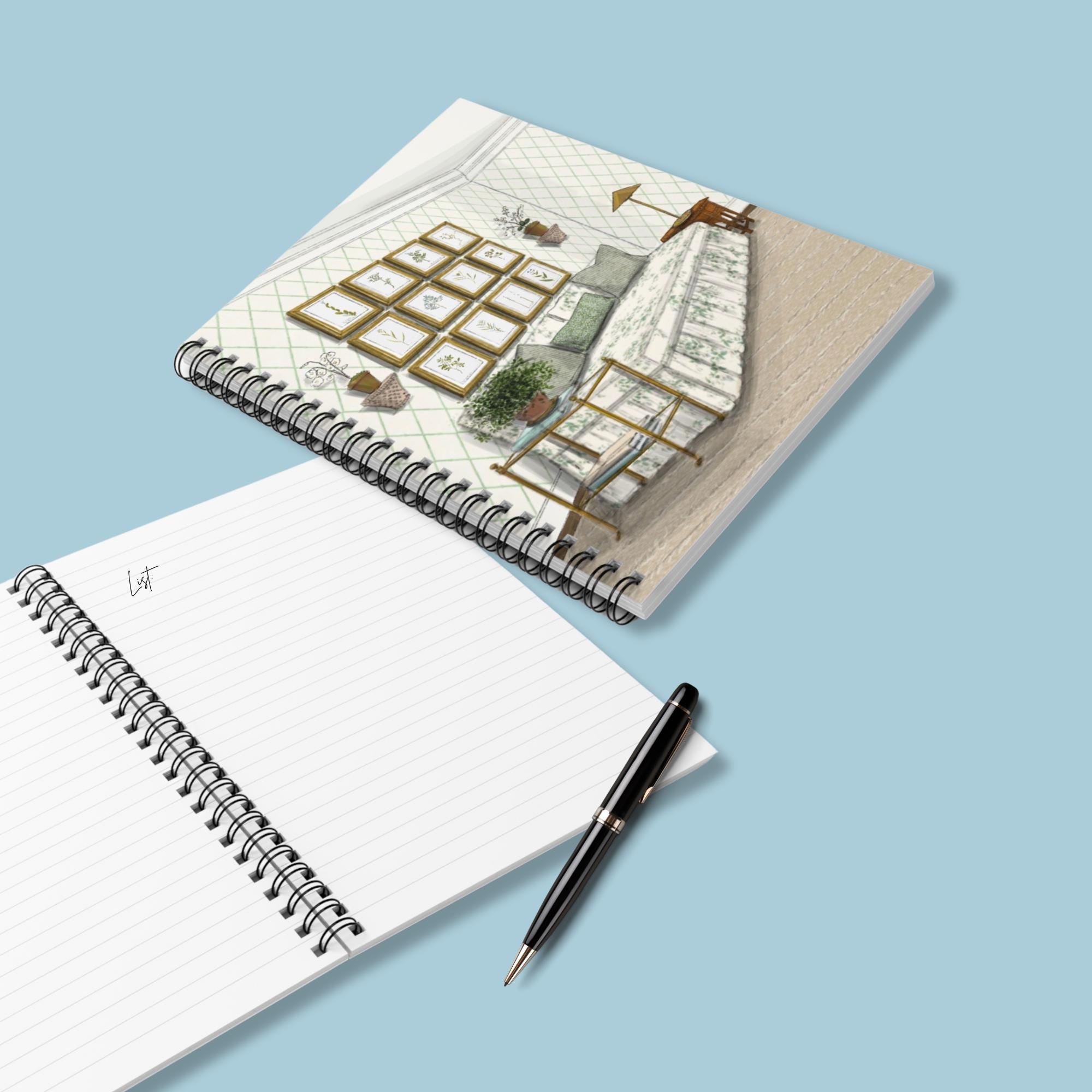 Garden Room Spiral Notebook - Ruled Line - Etsy