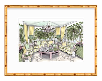 Poster Print: Breezy Breakfast Terrace Hideaway, Wall Art Decor, Home Office Decoration, Kitchen Poster Gift, Housewarming Present