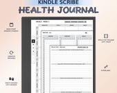 Health Journal for KINDLE SCRIBE | Hyperlinked PDF Template | Undated & Reusable