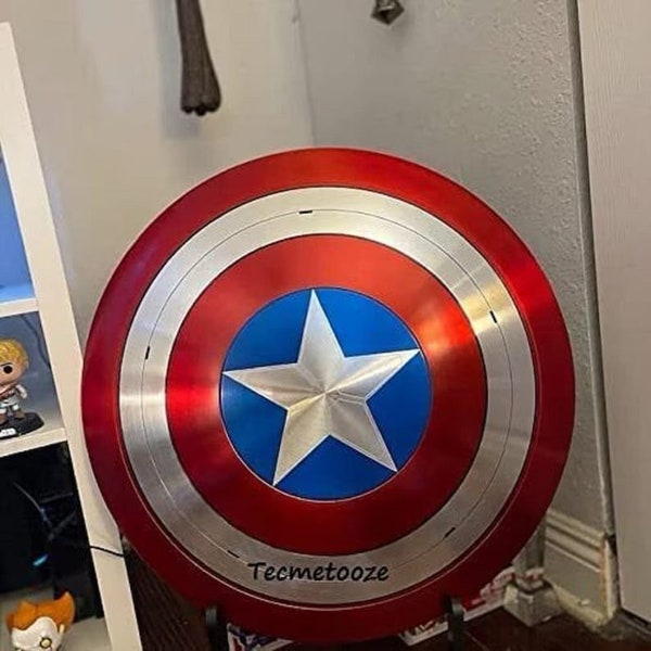 Marvels Legend Captain America Shield First Avengers Endgame Battle Damage Steven Rogers Metal Prop Men Costume Medieval Cosplay Gift Shield