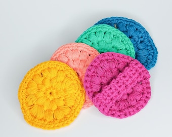 Esfoliantes faciais de algodão (2 unidades) - Esfoliantes - Esfoliante de algodão reutilizável