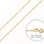 MINI PAPERCLIP NECKLACE- GLD