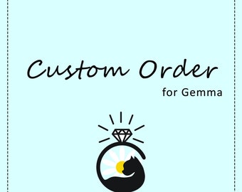 PEDIDO PERSONALIZADO para GEMMA / 5.0MM Banda para hombre / Talla 8.5US