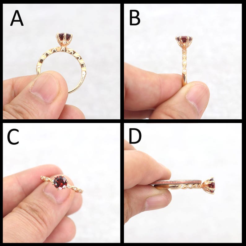 14k Curved Engagement Band | Real Gold Wedding Band | 1.6MM Curved Wedding Ring | 14k Gold Band | Contour Band | Stack Ring | Curve Band afbeelding 10