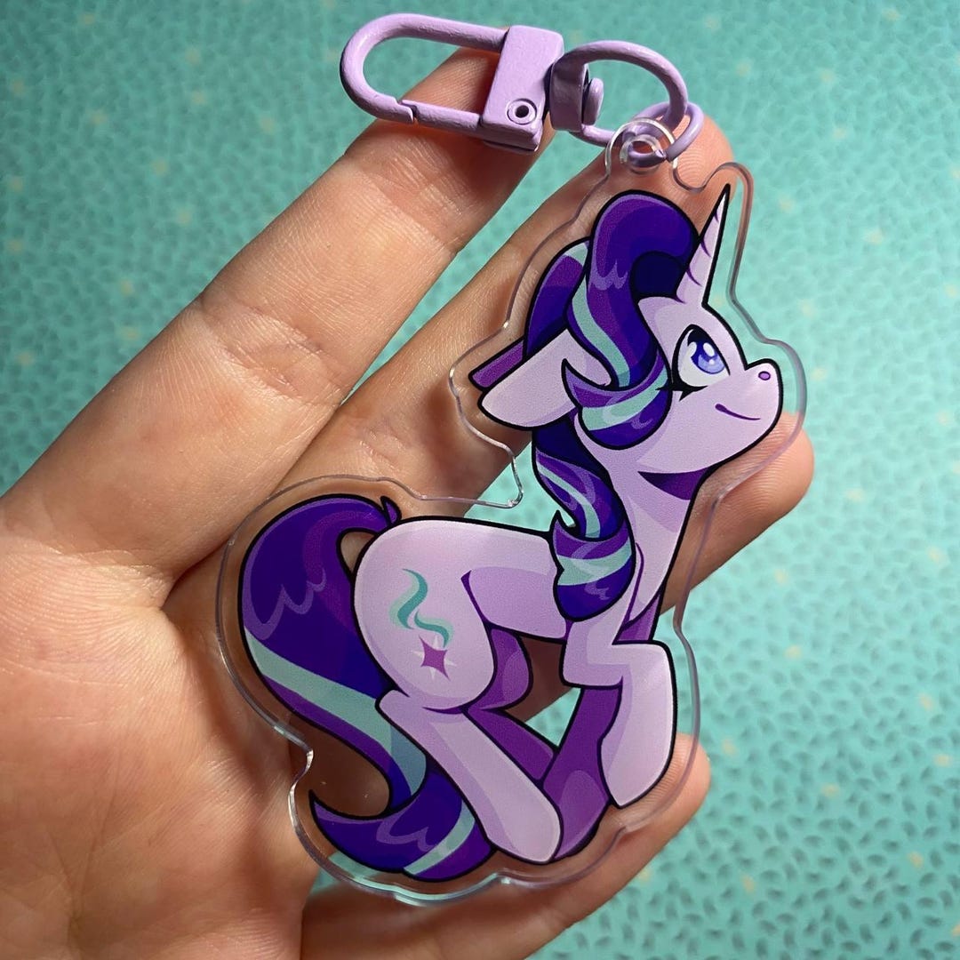 MLP Keychain Starlight Glimmer Double-sided Acrylic Keychain - Etsy