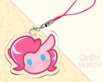 Charm para teléfono MLP / Pinkie Pie / charm acrílico de doble cara