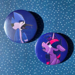 MLP Button | Twilight Sparkle & Mordecai | Mordetwi Airplanes meme