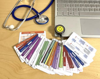 Nurse Reference Badge 27 Cards: Clinical Study Guide (PDF)