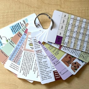 EMT Badge Reference Cards Set of 10, EMS First Responder Pocket Cards, emt School Study Guide, EMT Graduation Gift, Paramedic Badge Buddy