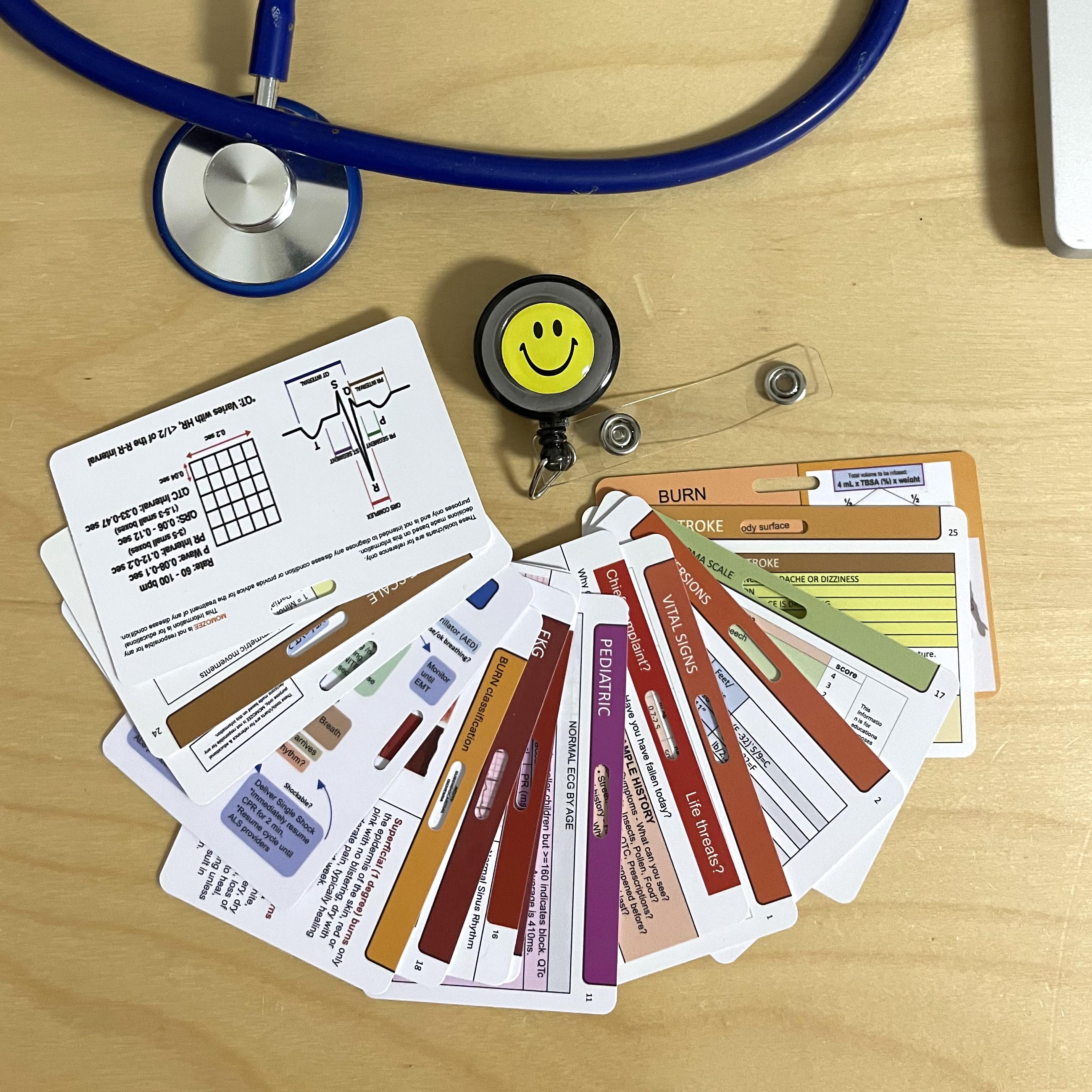 thumbnail image 2 of Emergency Response Protocols Paramedic Badge Card Set - 15 Reference Cards For EMT/EMS With SOAP, EKG, ACLS, BLS EMT Pocket Reference Badge Cards SOAP ACLS EKG Guide 2 of 12