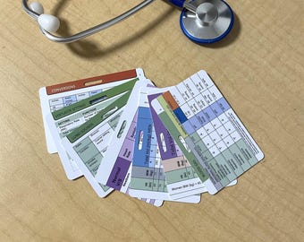 Respiratory Therapist Badge Cards: ABG, Vent Care, Lung Assessment (7 Card Set)
