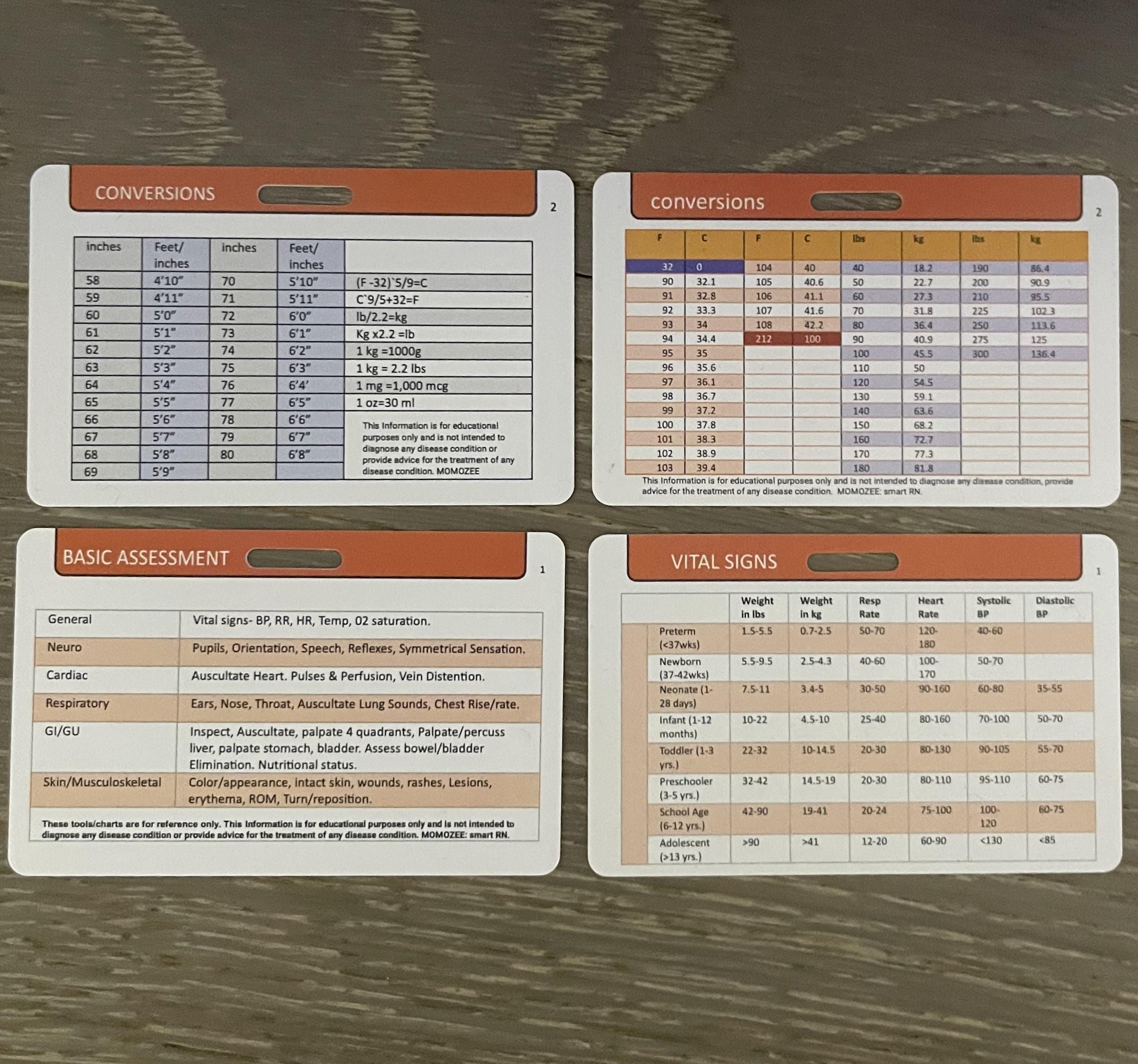 EMS Pocket Cards EMT Badge Cards Set - 10 Pocket Reference Cards For ...