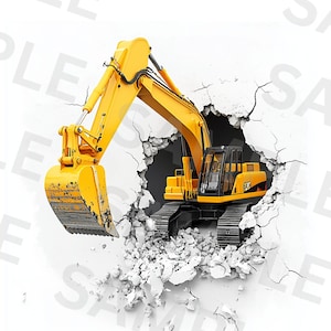 5 clipart de veículos de construção, pacote de clipart de veículos, PNG de alta qualidade, arte de engenharia, imprimíveis, download digital, uso comercial