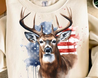 American Buck PNG, Digital Download, Deer Hunting Sublimation PNG, Deer PNG, Deer Hunter Sublimation png | Hunting Flag png