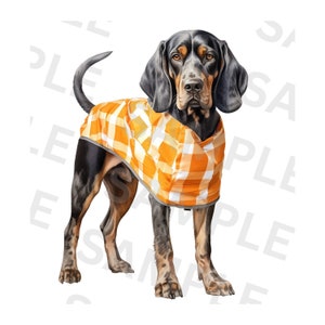 Smokey Tennessee Vols Mascot Art Print | Transparent PNG for Sublimation Printing | Tennessee Vols PNG | Tennessee Football Smokey Art Print