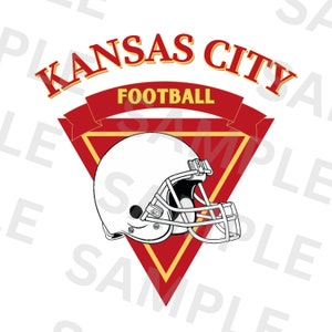 Kansas City Football Png, Sublimation Design, KC Football Png, Game Day Png, Football Png, T-shirt Design, Vintage Kansas City, DTF Png