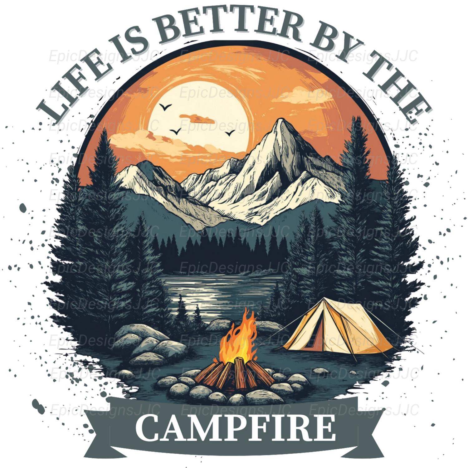 Gardez Le feu de Camp brûlant Le feu de Camp Graphique T-Shirt