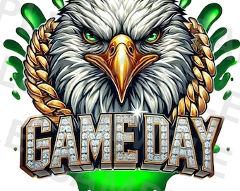 Eagles PNG, Sublimation, Mascot PNG, Football Season Png, Game Day Png, Retro Png, T-Shirt Design, Digital Download Png, DTF Png