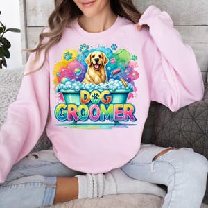 Dog Groomer PNG, Sublimation Design, Dog Lover Png, Pet Groomer Png, T-Shirt Design, Png Designs Trendy, Digital Download, DTF Png image 4