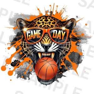 Jaguar Basketball Png, Sublimation Design, Game Day Png, Jaguar Mascot Png, Sport Png, T-Shirt Design, Instant Digital Download, DTF Png