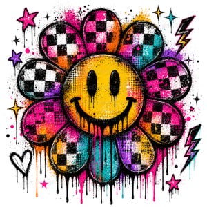 Murakami Flower Svg - Etsy