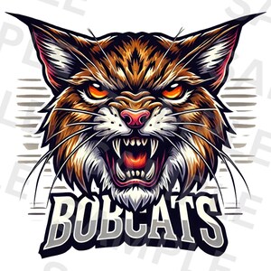 Bobcats Png, Sublimation Design, Game Day Png, Bobcat Mascot Png ...