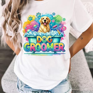 Dog Groomer PNG, Sublimation Design, Dog Lover Png, Pet Groomer Png, T-Shirt Design, Png Designs Trendy, Digital Download, DTF Png image 7