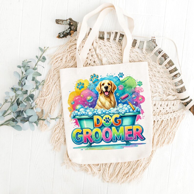 Dog Groomer PNG, Sublimation Design, Dog Lover Png, Pet Groomer Png, T-Shirt Design, Png Designs Trendy, Digital Download, DTF Png image 8